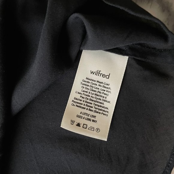 Aritzia Wilfred Long Sleeve Dress with Floral Applique Fabric and Slip - Picture 14 of 14